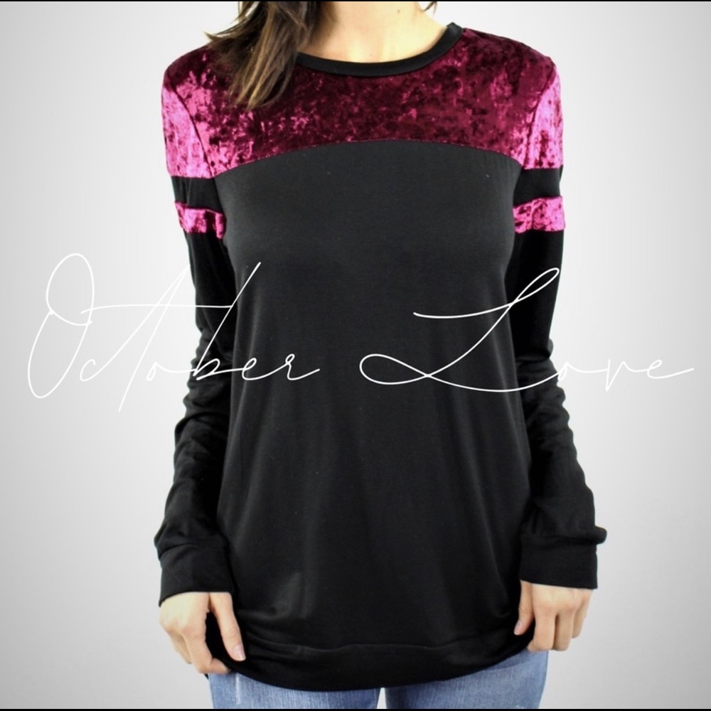 NWT Velvet Long Sleeve Top